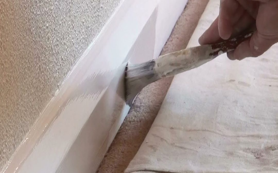 Painting Baseboards with Carpet